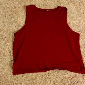 Maroon red Lululemon tank top